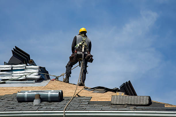 Professional Roofing technician working in Charlotte, IA